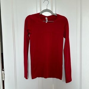 Lululemon Swiftly Tech Long-Sleeve Red Shirt